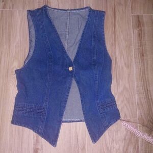 Blue Denim Vest